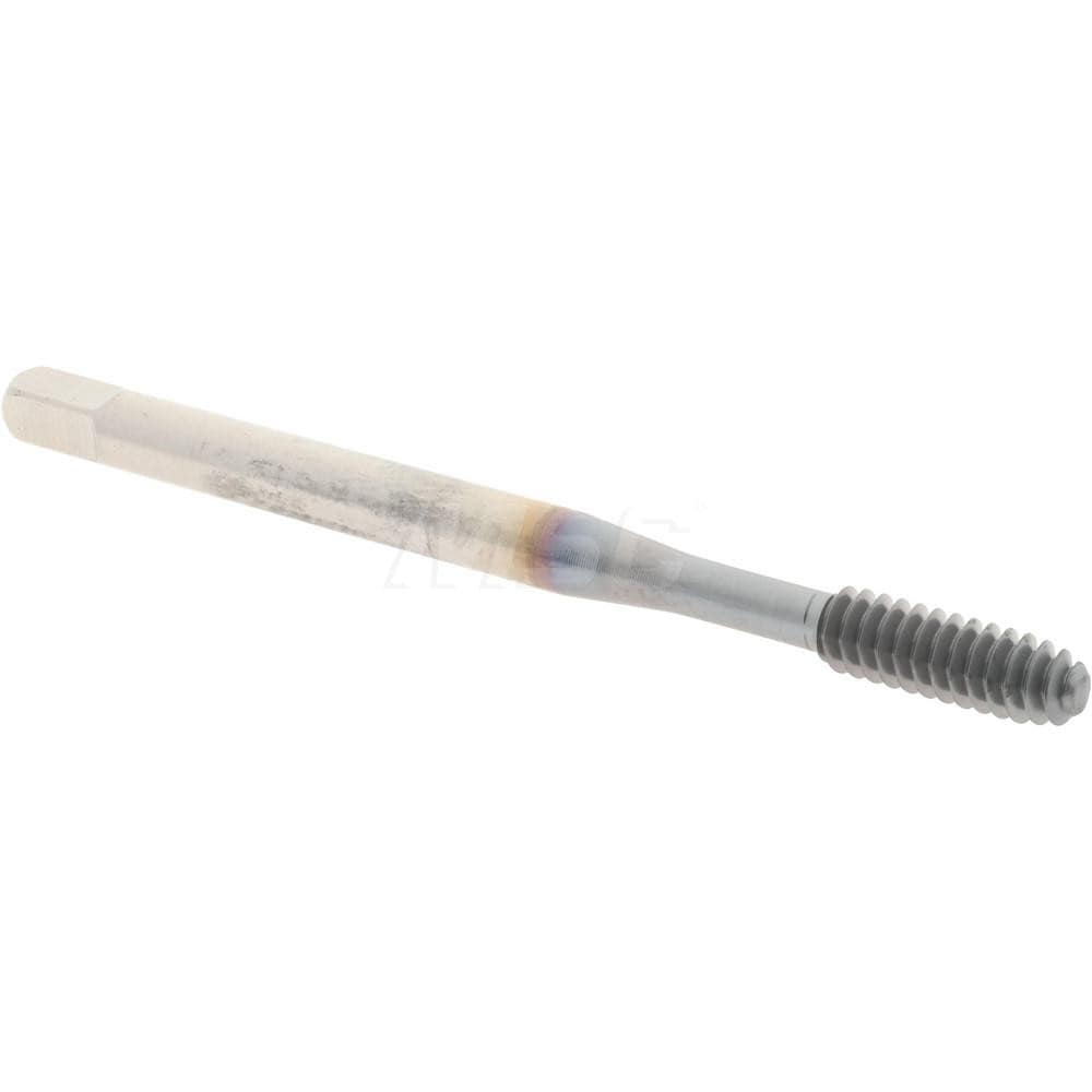 Thread Forming Tap: #6-32, UNC, Bottoming, Powdered Metal High Speed Steel, TiCN Finish