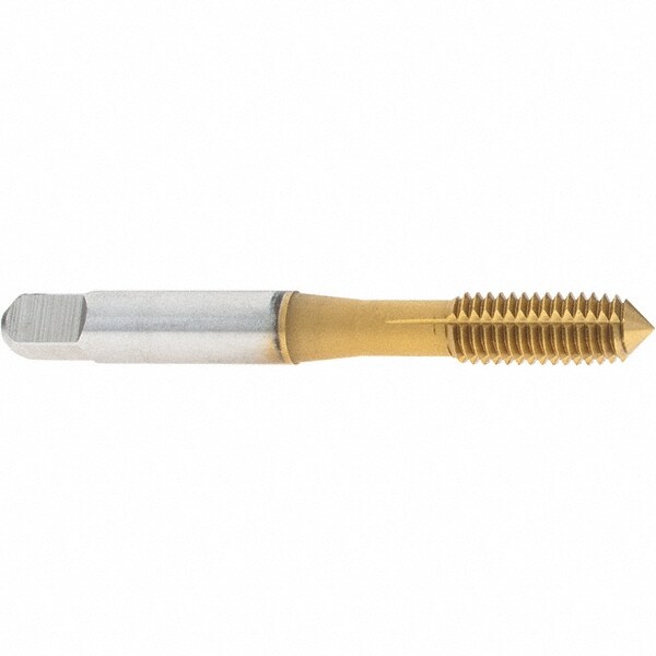 Thread Forming Tap: Metric Coarse, Plug, Powdered Metal High Speed Steel, TiN Finish