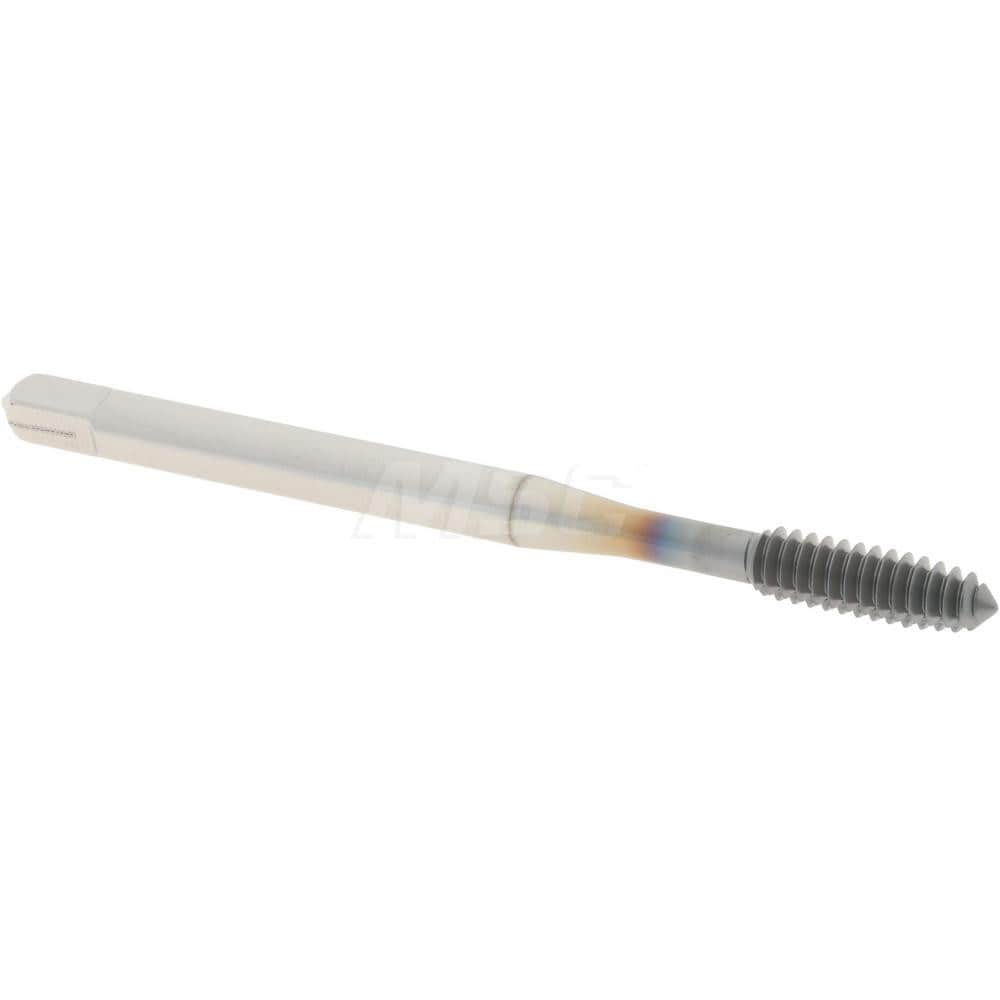 Thread Forming Tap: #6-32, UNC, Plug, Powdered Metal High Speed Steel, TiCN Finish
