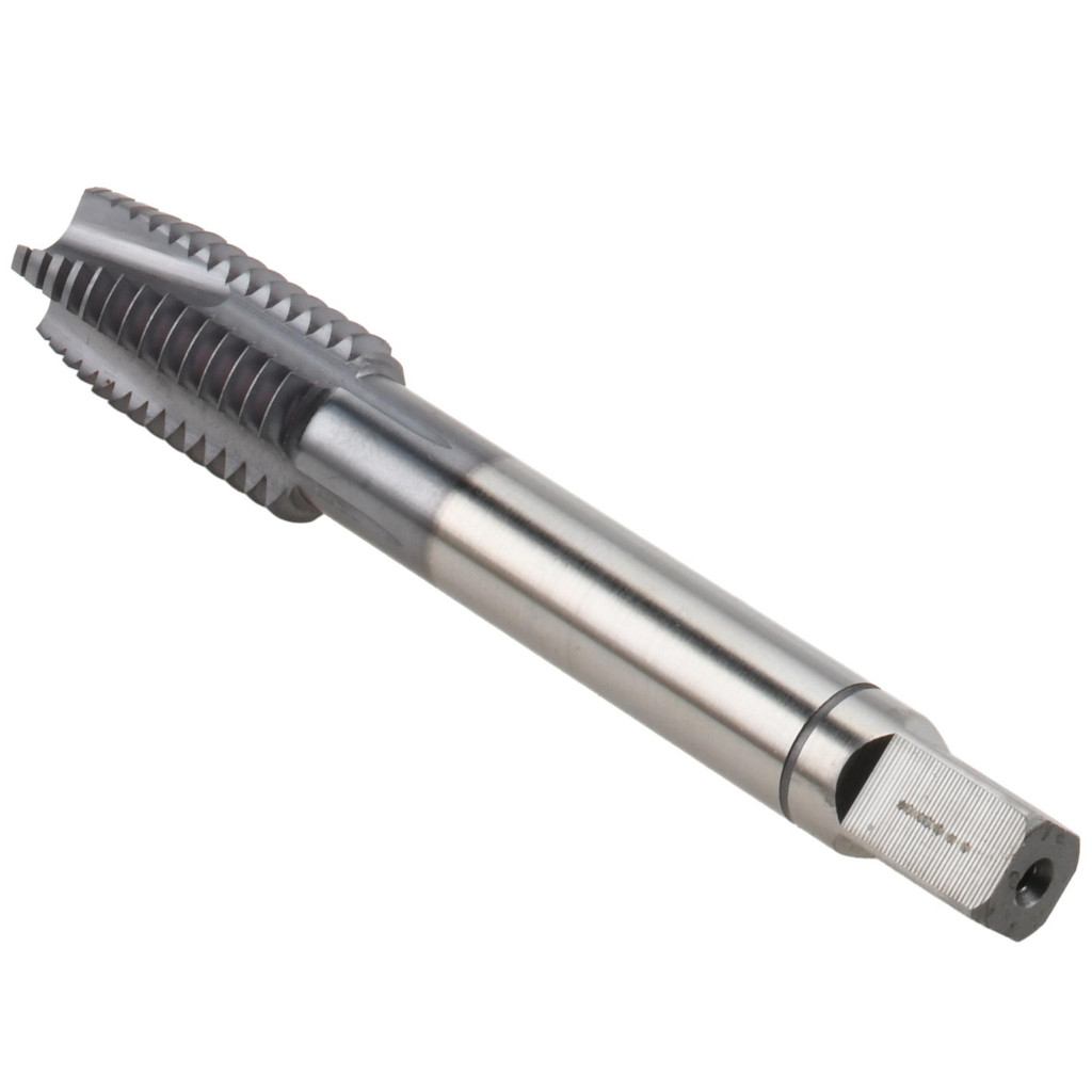 30165-00C Spiral Point Tap: 1/2-13, UNC, 3 Flutes, Plug, 2B, Powdered Metal, TiCN Finish  