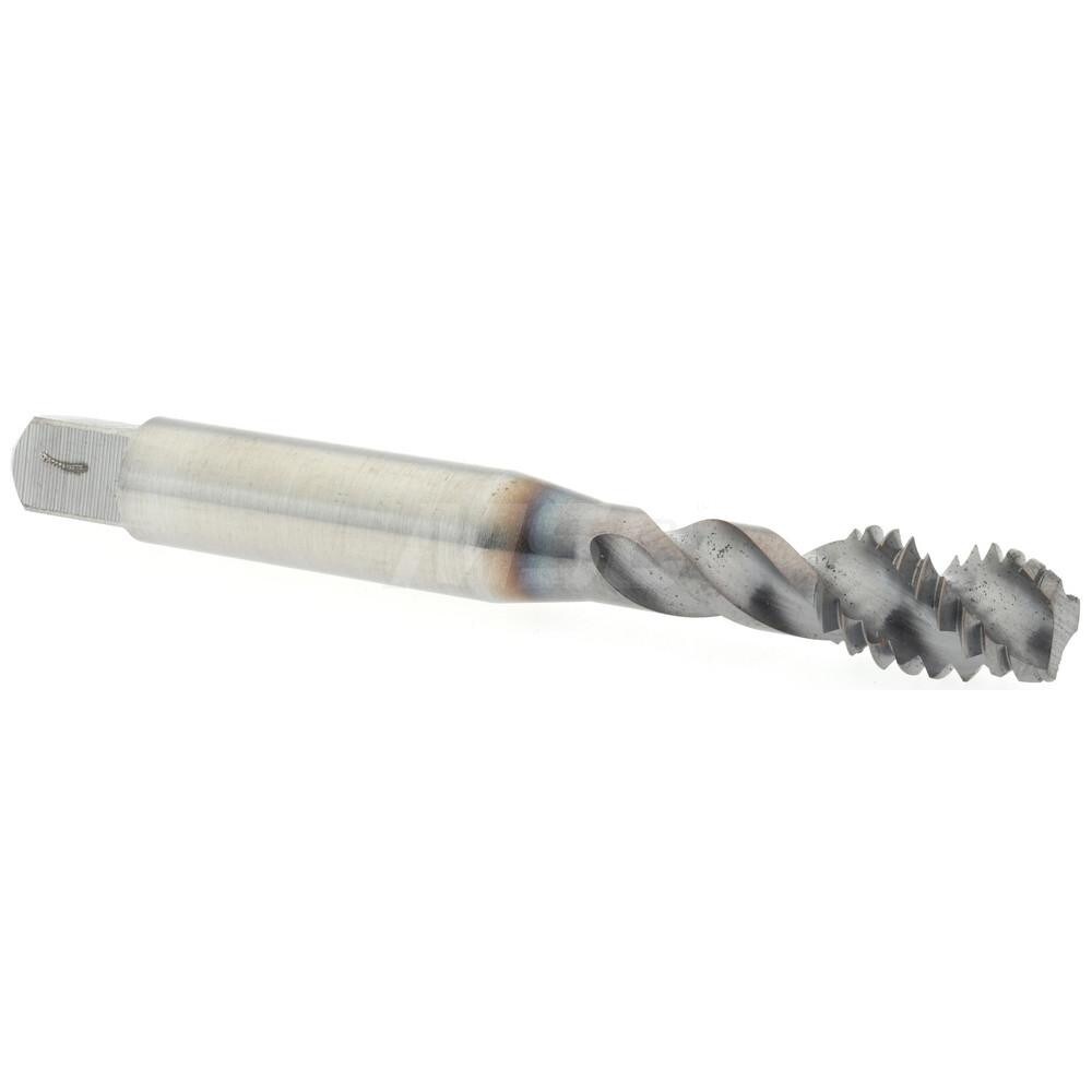 Spiral Flute Tap: 5/16-18, UNC, 3 Flute, Modified Bottoming, 3B Class of Fit, Powdered Metal, TICN Finish
