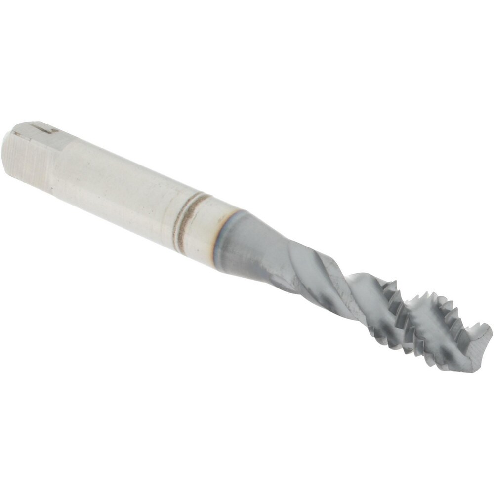 Spiral Flute Tap: 5/16-18, UNC, 3 Flute, Modified Bottoming, 2B Class of Fit, Powdered Metal, TICN Finish