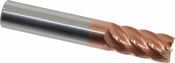 12183864 Square End Mill: 1/2 Dia, 1 LOC, 1/2 Shank Dia, 3 OAL, 6 Flutes, Solid Carbide  