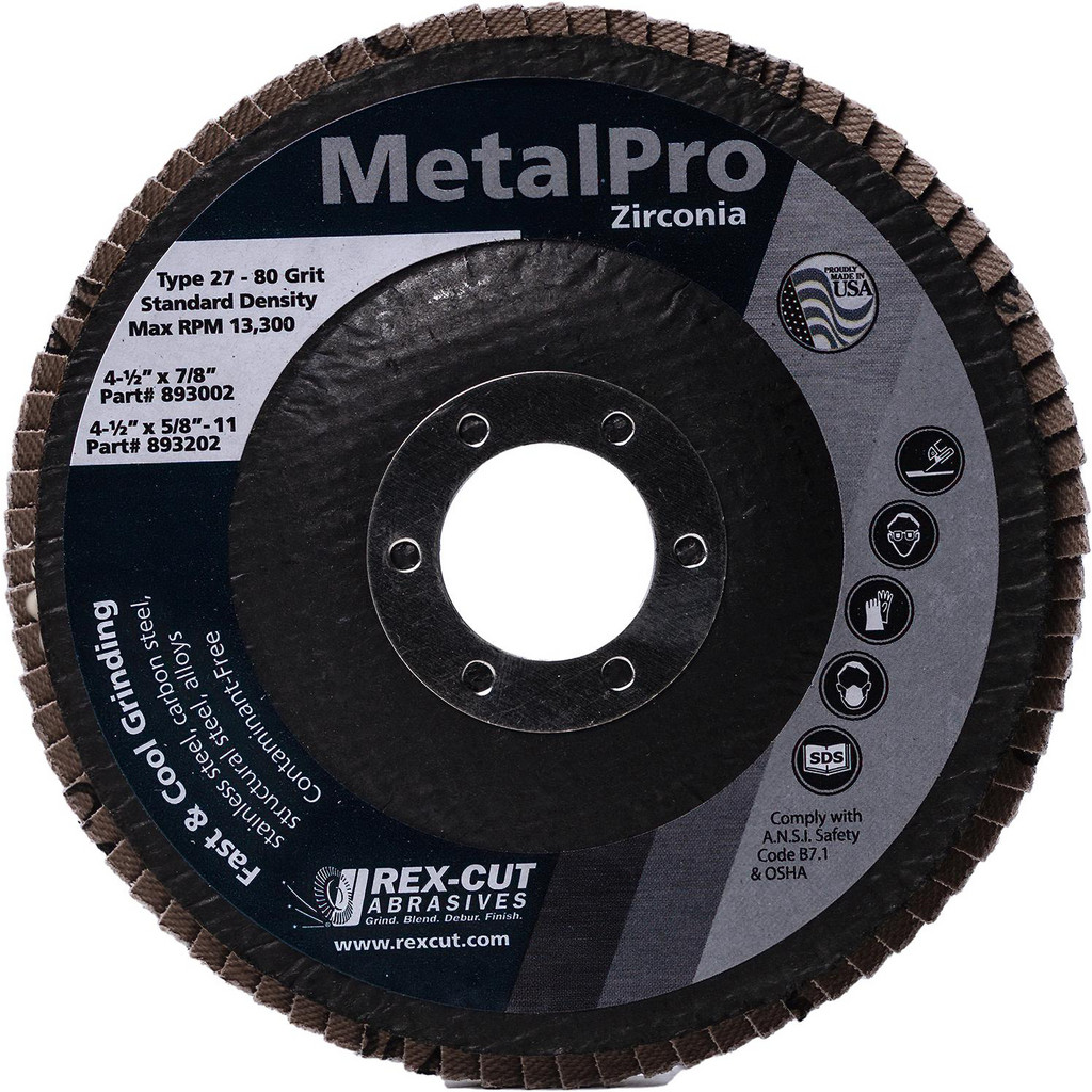 Curtis　レッキス Rex Cut Abrasives - Flap Disc: 4-1/2