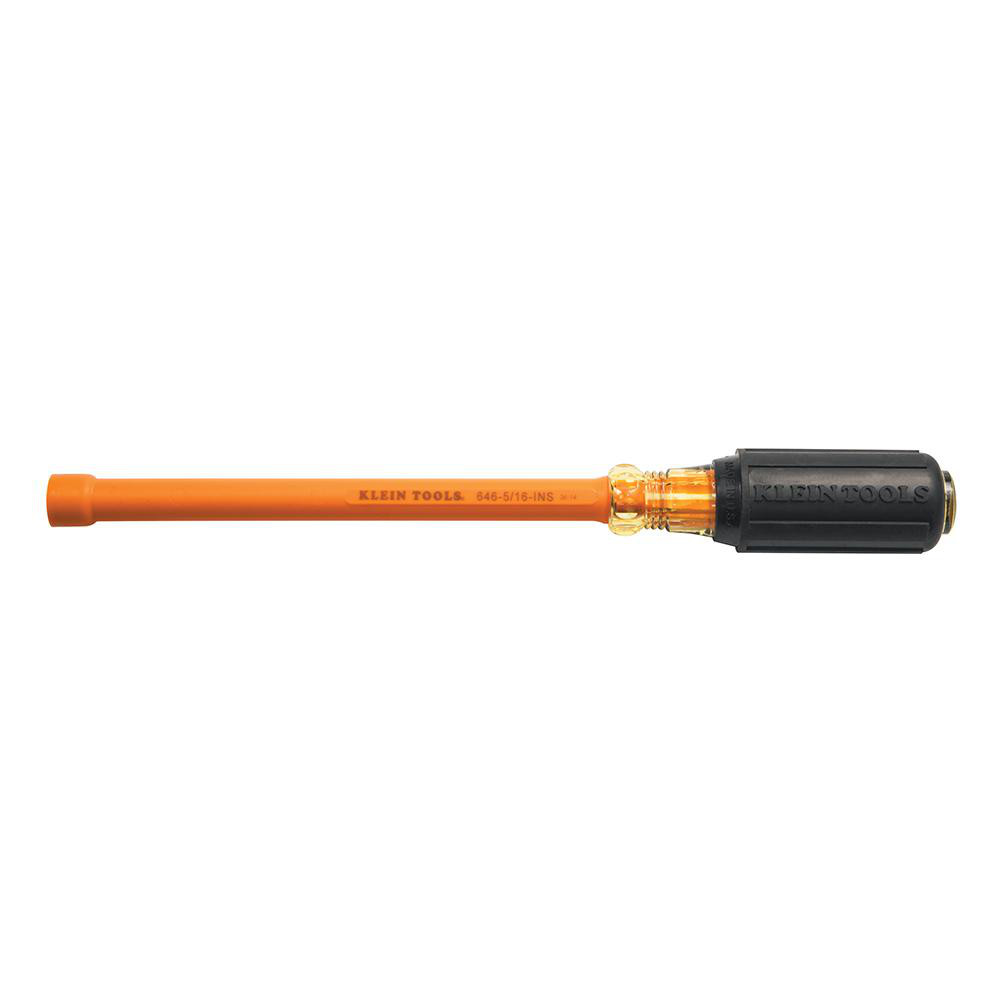 Klein Tools - Nut Driver: 5/16" Drive, Hollow Shaft, Cushion Grip ...