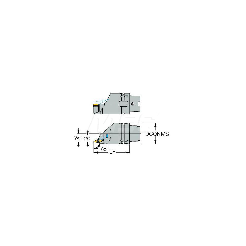Iscar - Modular Turning & Profiling Head: Size HSK A63, 110