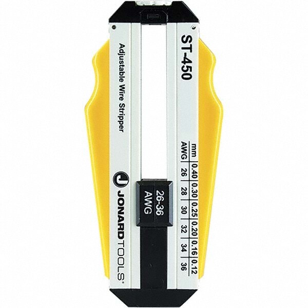 Wire Stripper: 36 AWG to 26 AWG Max Capacity