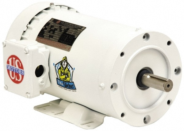 US MOTORS WD1E1AC Three Phase Energy Efficient AC Motor: TENV Enclosure Image