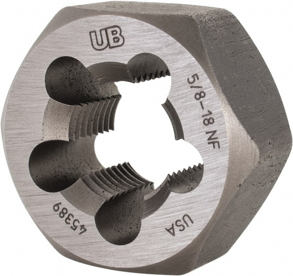 Union Butterfield 6009331 Hex Rethreading Die: 5/8-18 Thread, Right Hand, Steel Image