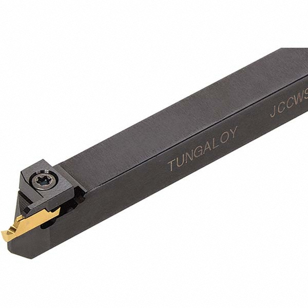 Tungaloy 20mm Max Workpc Diam, Left Hand Indexable Cutoff Toolholder - 125mm OAL, 10mm x 10mm Shank, Uses JCCN Inserts, JCCWS Toolholder, Series J