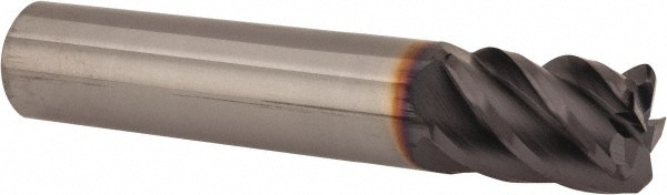 Niagara Cutter 17007006 Corner Radius End Mill: 3/8" Dia, 1/2" LOC, 0.045" Radius, 5 Flutes, Solid Carbide Image