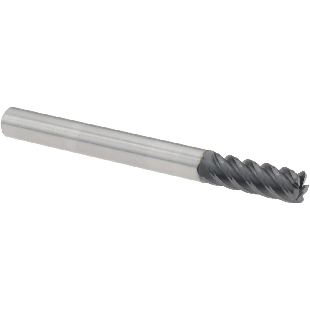 Niagara Cutter 17006985 Corner Radius End Mill: 3/16" Dia, 9/16" LOC, 0.02" Radius, 5 Flutes, Solid Carbide Image