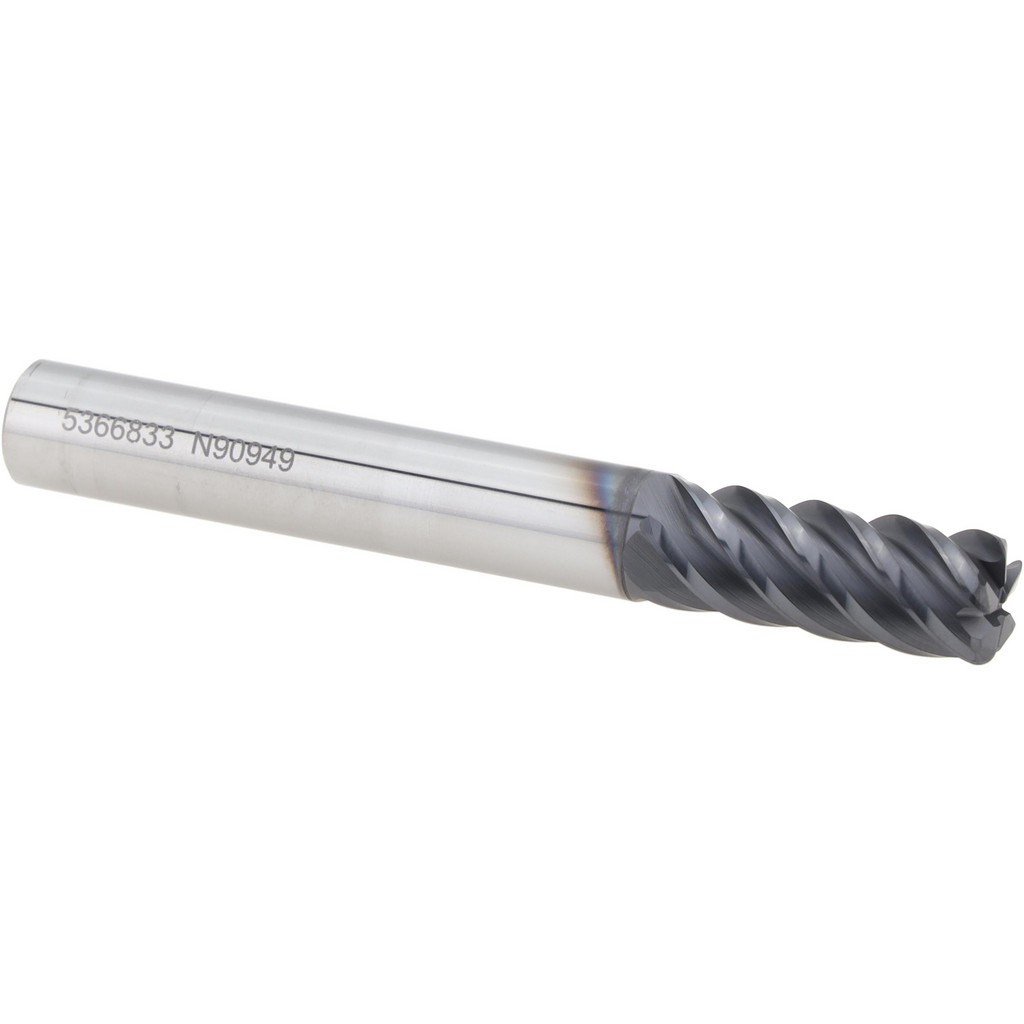 Niagara Cutter 17007001 Corner Radius End Mill: 5/16" Dia, 13/16" LOC, 0.045" Radius, 5 Flutes, Solid Carbide Image