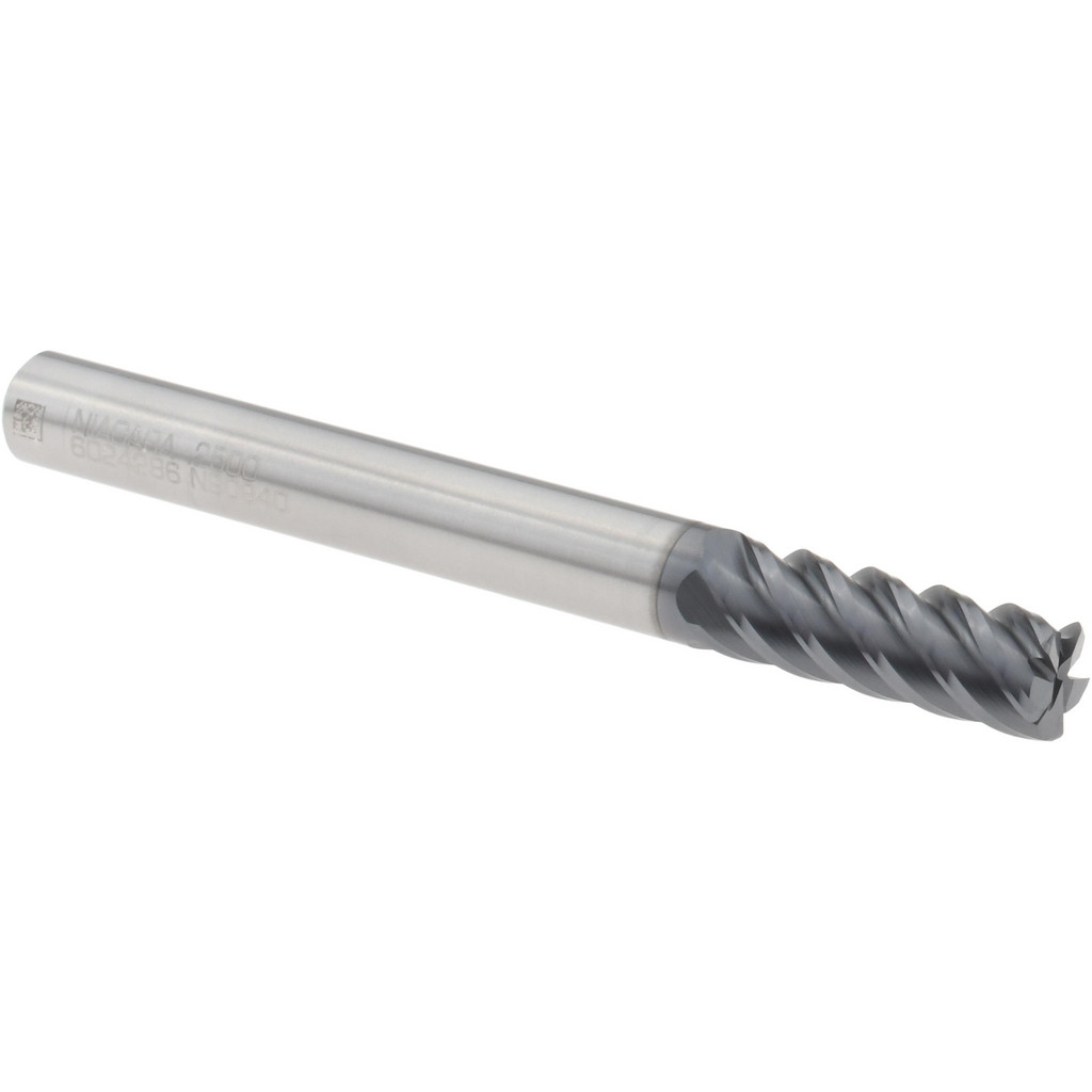 Niagara Cutter 17006992 Corner Radius End Mill: 1/4" Dia, 3/4" LOC, 0.02" Radius, 5 Flutes, Solid Carbide Image