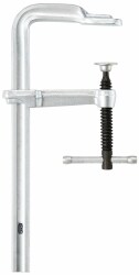 Sliding Arm Bar Clamp: 6" Max Capacity, 3-1/8" Throat Depth