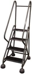 Cotterman D0840029-02 Steel Rolling Ladder: 4 Step 