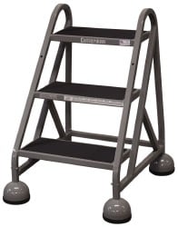 Cotterman ST320A2C1 Steel Rolling Ladder: 3 Step Image