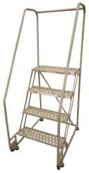 Cotterman D0920122-21 Steel Tilt & Roll Rolling Ladder: 4 Step 