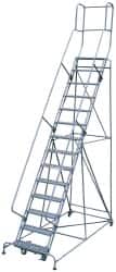 Cotterman D0470039-19 Steel Rolling Ladder: 14 Step 