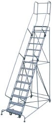 Cotterman D0470039-19 Steel Rolling Ladder: 14 Step Image