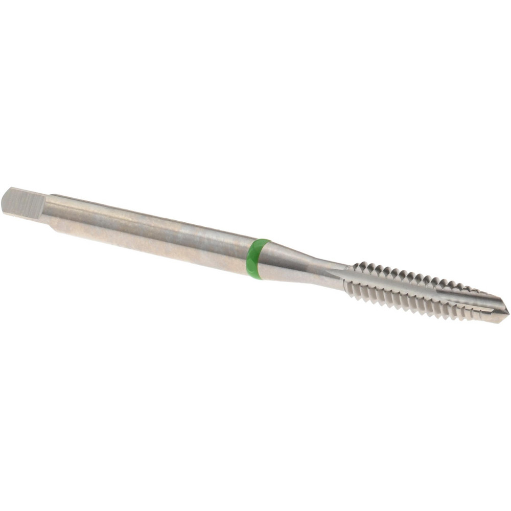 Spiral Point Tap: #6-32, 3 Flutes, Plug, Vanadium High Speed Steel, Bright Finish