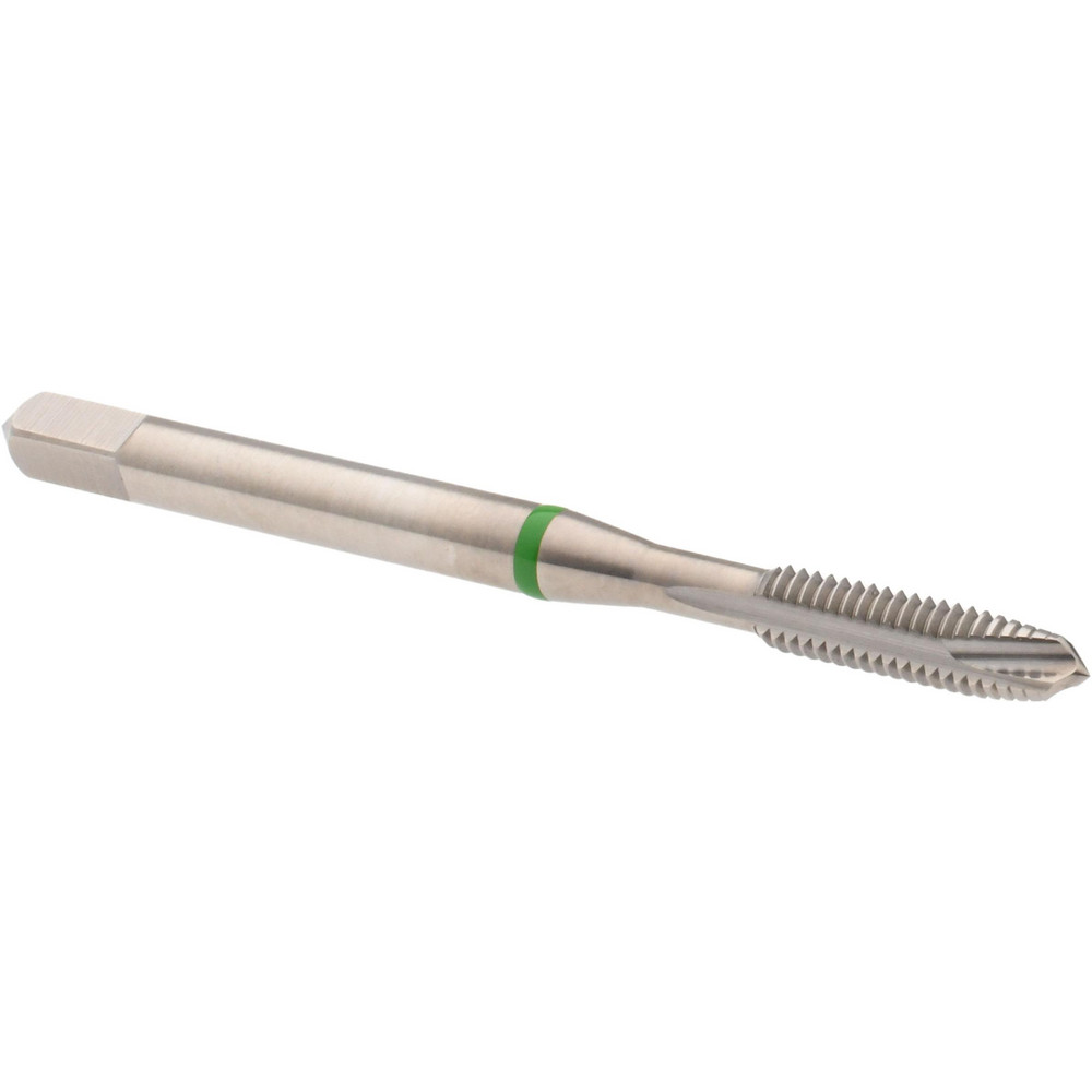 Spiral Point Tap: M4 x 0.7, 3 Flutes, Plug, 6H, Vanadium High Speed Steel, Bright Finish