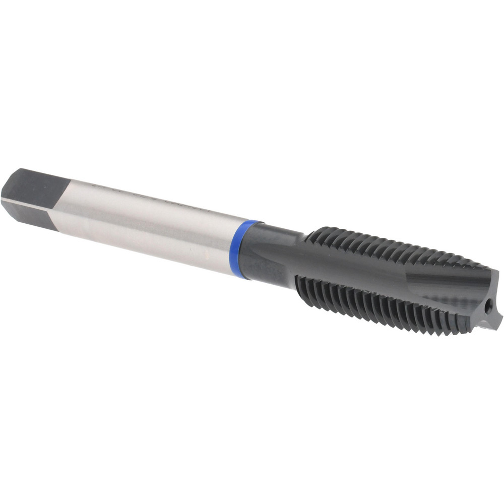 Spiral Point Tap: 7/16-20, 3 Flutes, Plug, Vanadium High Speed Steel, Oxide Finish
