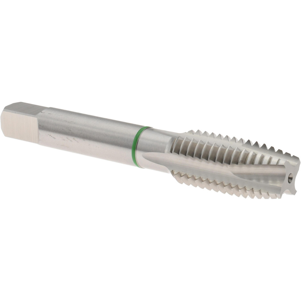 Spiral Point Tap: 5/8-11, 4 Flutes, Plug, 3B, Vanadium High Speed Steel, Bright Finish