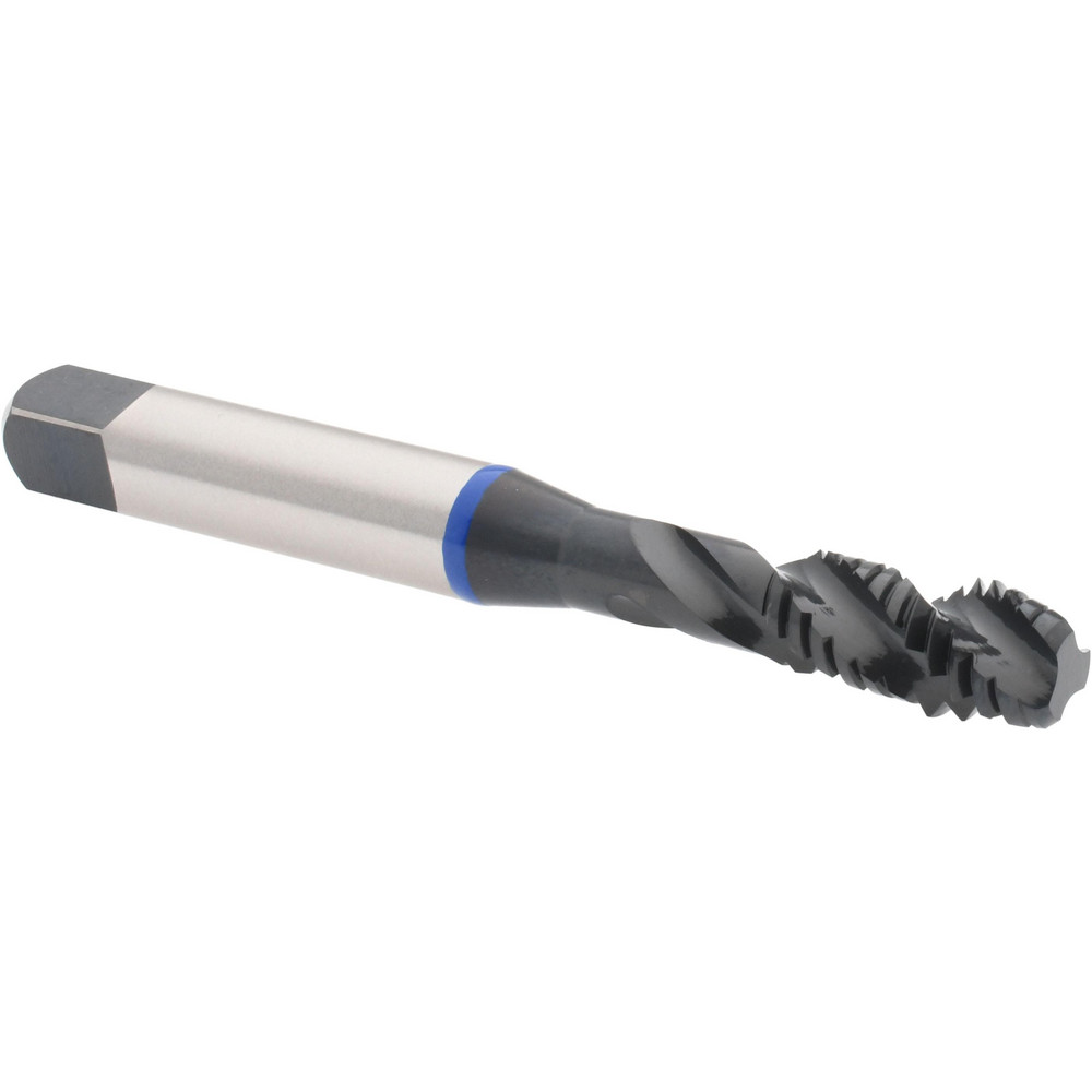 Spiral Flute Tap: 5/16-18, 3 Flute, Modified Bottoming, 3B Class of Fit, Vanadium High Speed Steel, Oxide Finish