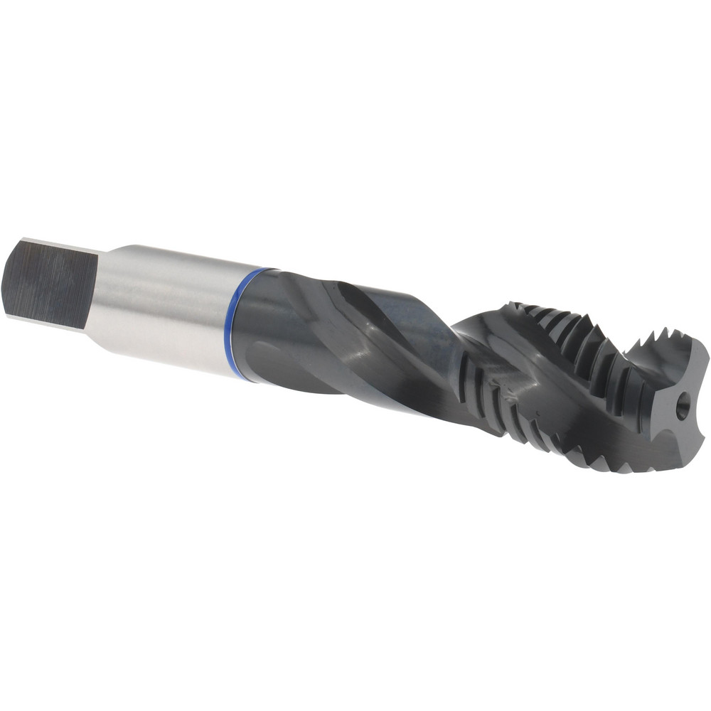Spiral Flute Tap: 7/8-9, 3 Flutes, Modified Bottoming, Vanadium High Speed Steel, Oxide Coated