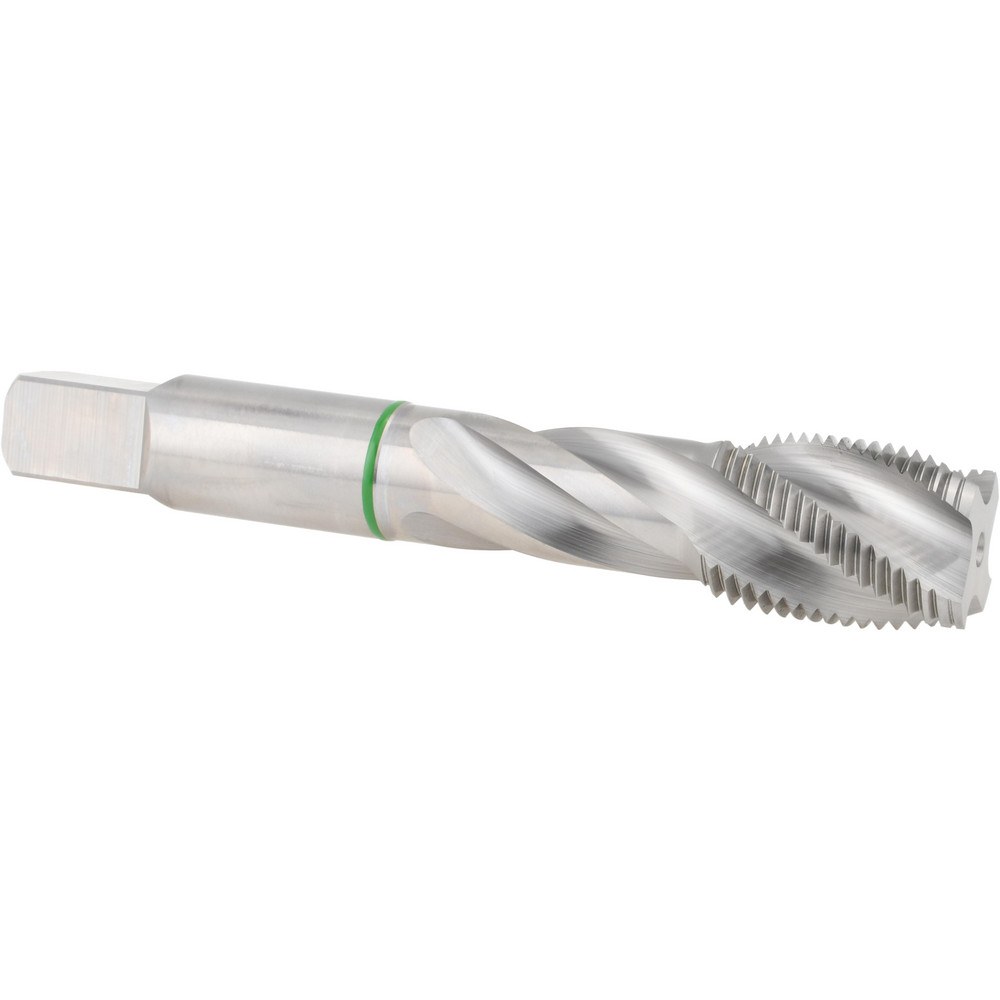 Spiral Flute Tap: 3/4-16, 4 Flutes, Modified Bottoming, 2B Class of Fit, Vanadium High Speed Steel, Bright/Uncoated