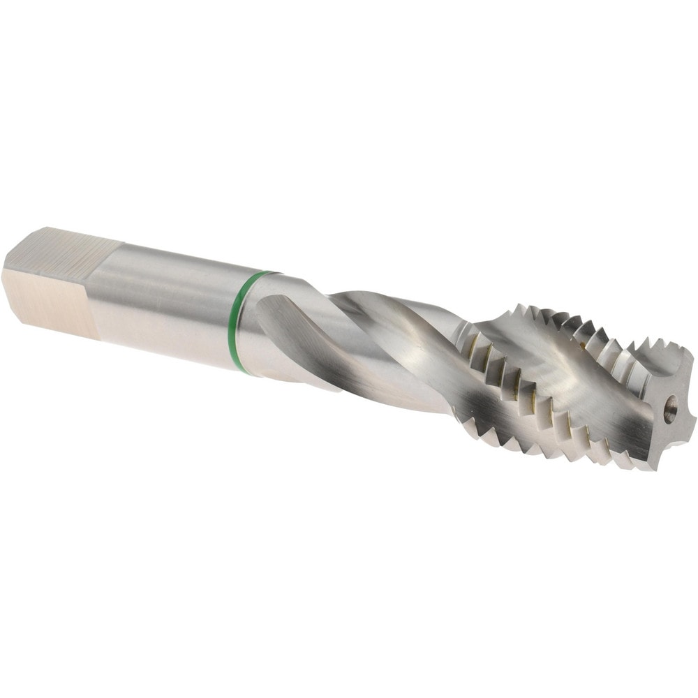 Spiral Flute Tap: 3/4-10, 4 Flutes, Modified Bottoming, Vanadium High Speed Steel, Bright/Uncoated