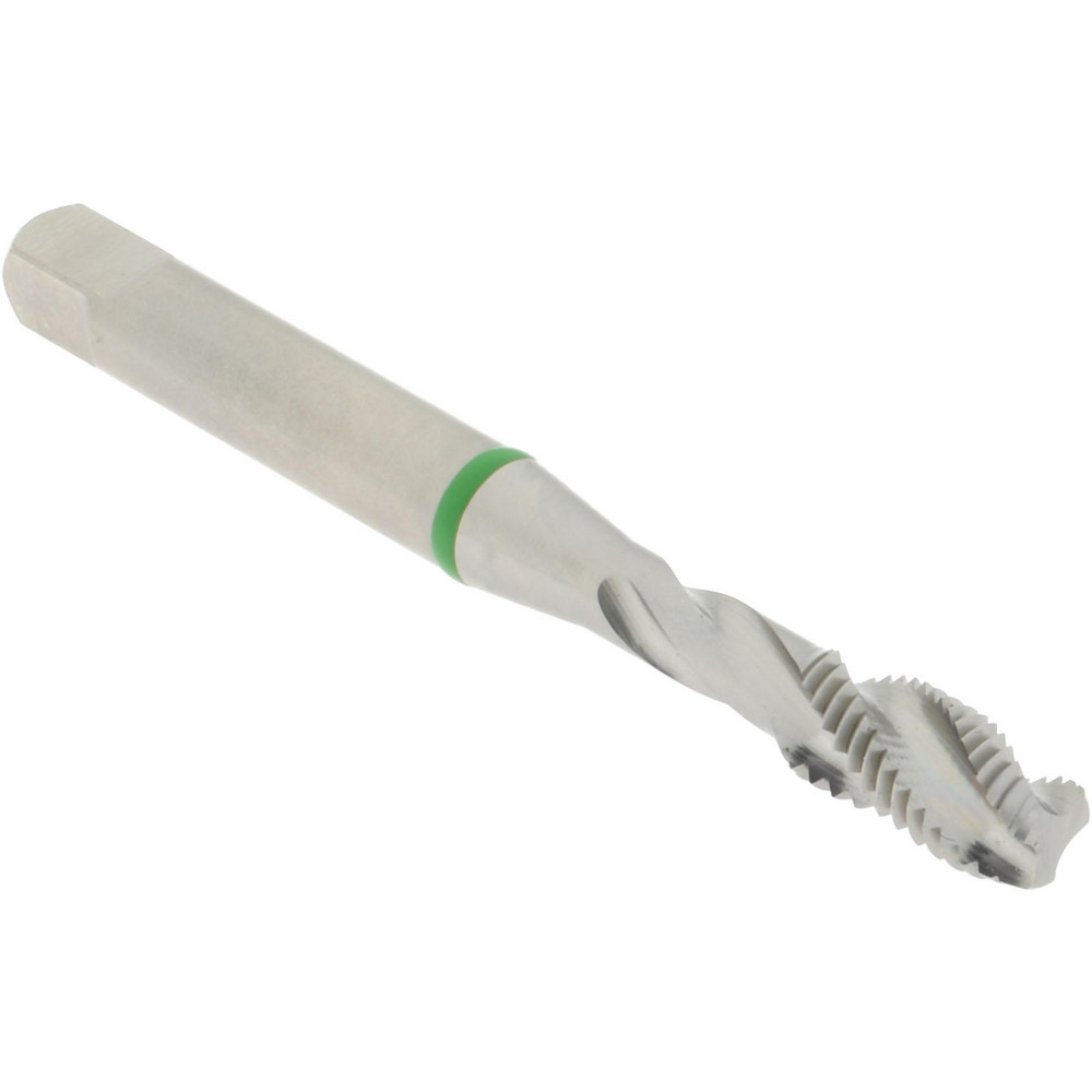 Spiral Flute Tap: 1/4-28, 3 Flute, Modified Bottoming, Vanadium High Speed Steel, Bright/Uncoated