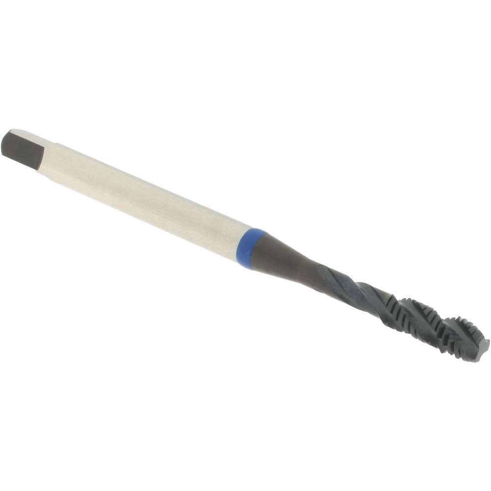 Spiral Flute Tap: #6-40, 3 Flute, Modified Bottoming, Vanadium High Speed Steel, Oxide Finish