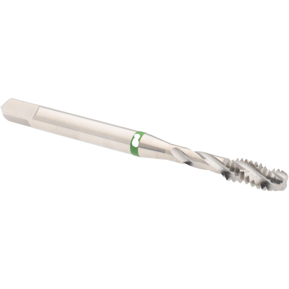 Spiral Flute Tap: #10-24, 3 Flute, Modified Bottoming, Vanadium High Speed Steel, Bright/Uncoated