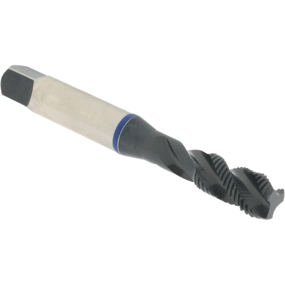 Spiral Flute Tap: 3/8-24, 3 Flute, Modified Bottoming, Vanadium High Speed Steel, Oxide Finish