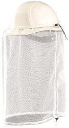 Hard Hat Insect Net: Mesh, White