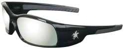 Safety Glass: Scratch-Resistant, Silver Mirror Lenses, Full-Framed, UV Protection