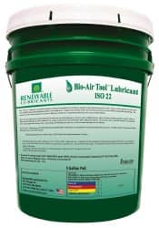 Renewable Lubricants 83104 5 Gal Pail, ISO 22, Air Tool Oil 