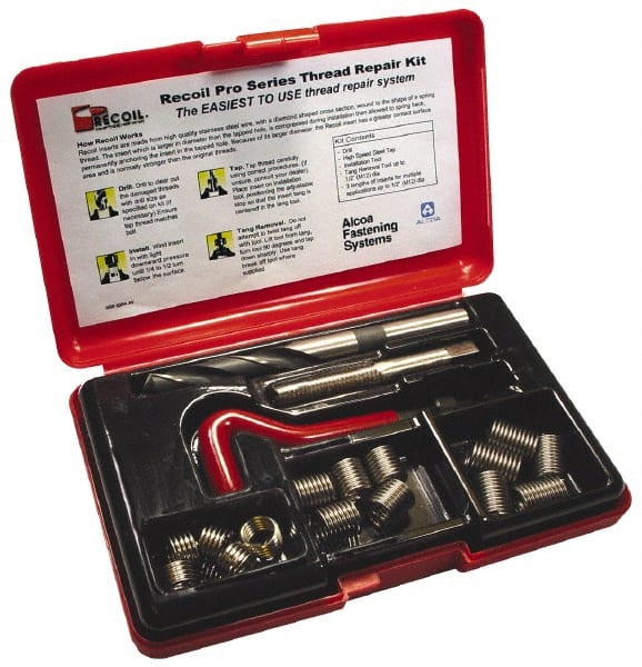 Recoil 33046 Pro Series Thread Repair Kit 1/4-20 UNC Three Lengths of Inserts for sale online 