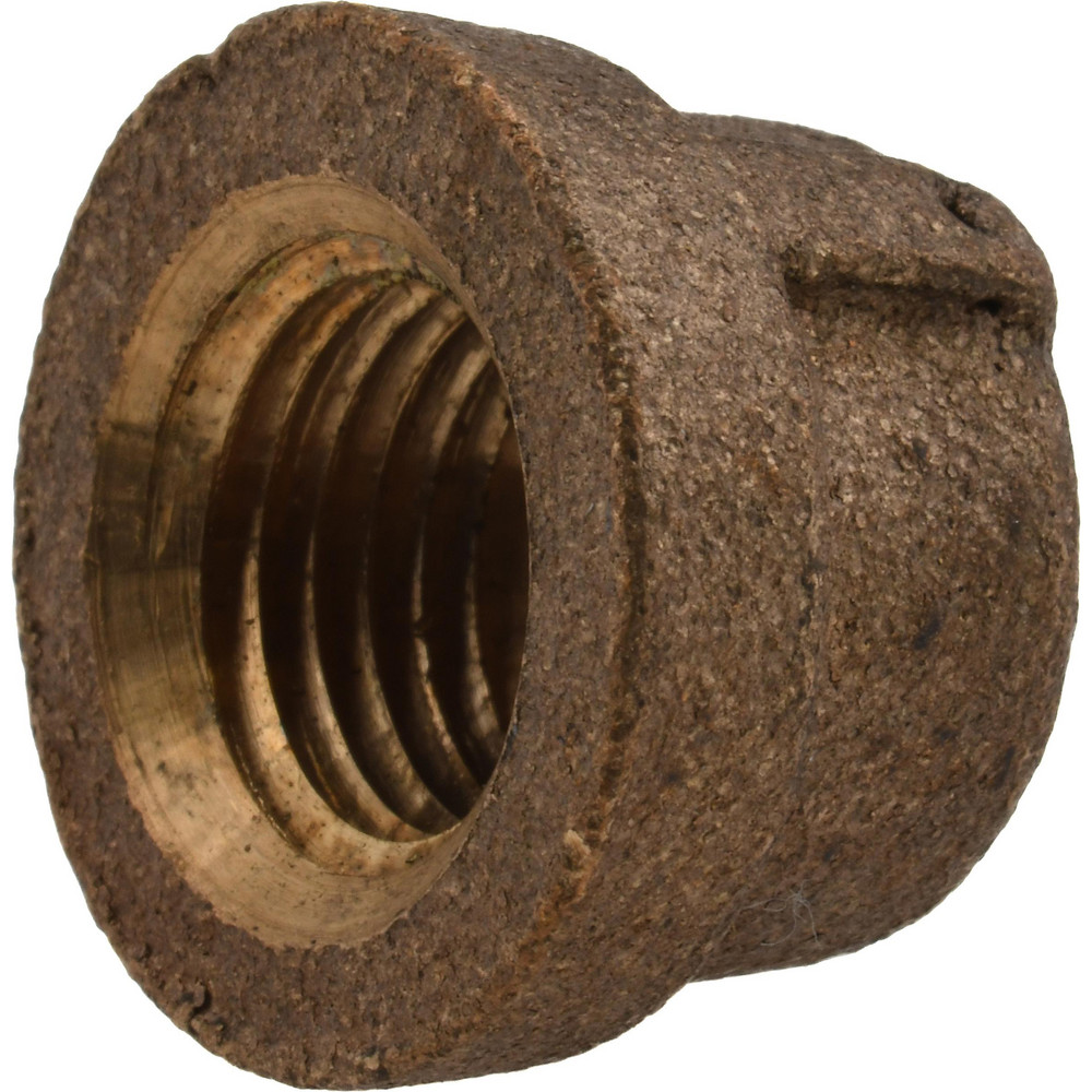 Brass Pipe End Cap: 1/4" Fitting, Threaded, FNPT, Class 125, Lead Free