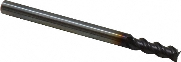 Guhring 9037410025000 Square End Mill: 0.098 Dia, 0.276 LOC, 3 Flutes, Solid Carbide Image