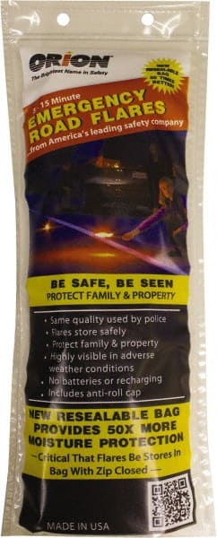 ORION Safety 3153-08 Pack of (6), 3-Piece Road Flare Highway Safety Kits 