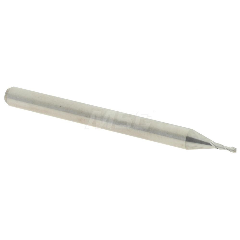 14796198 Corner Radius End Mill: 0.0312" Dia, 0.093" LOC, 0.005" Radius, 2 Flutes, Solid Carbide  