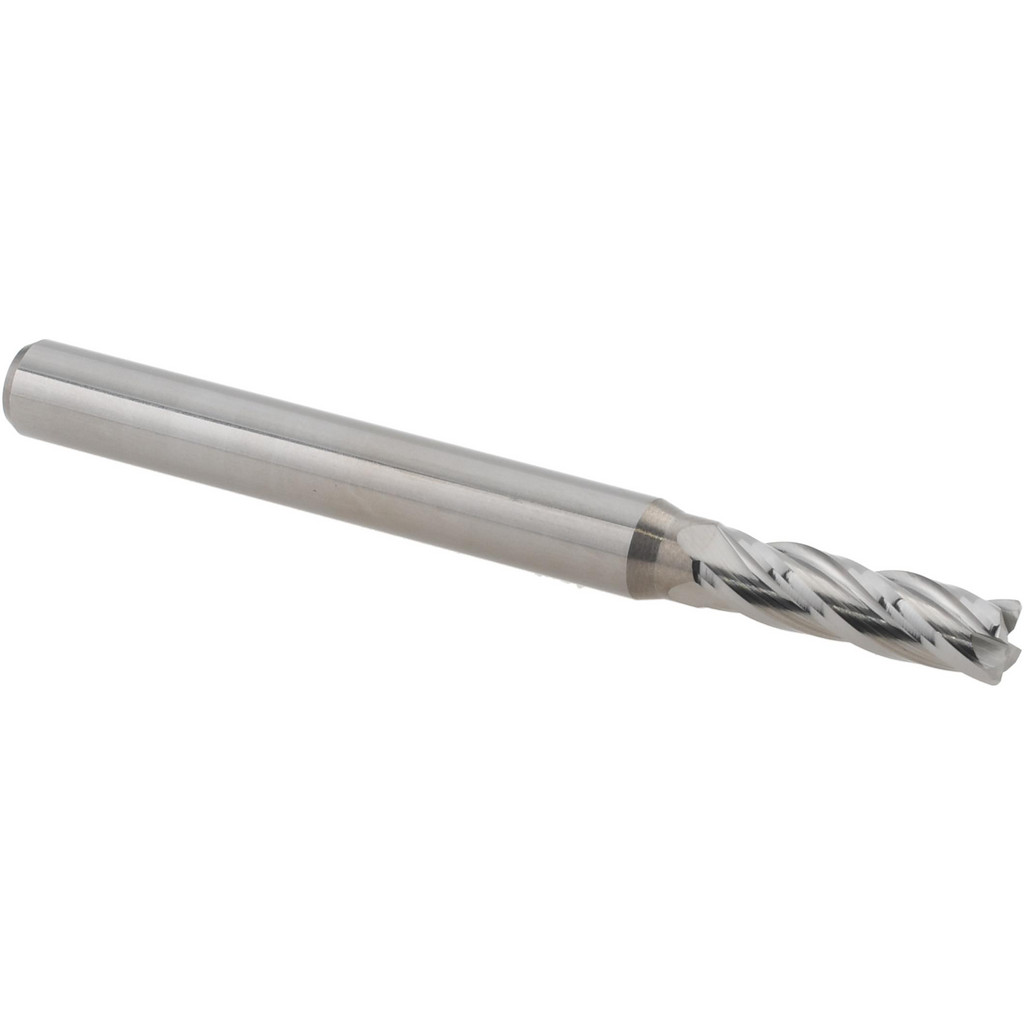 14796338 Corner Radius End Mill: 0.1562" Dia, 0.748" LOC, 0.0150" Radius, 4 Flute, Solid Carbide  