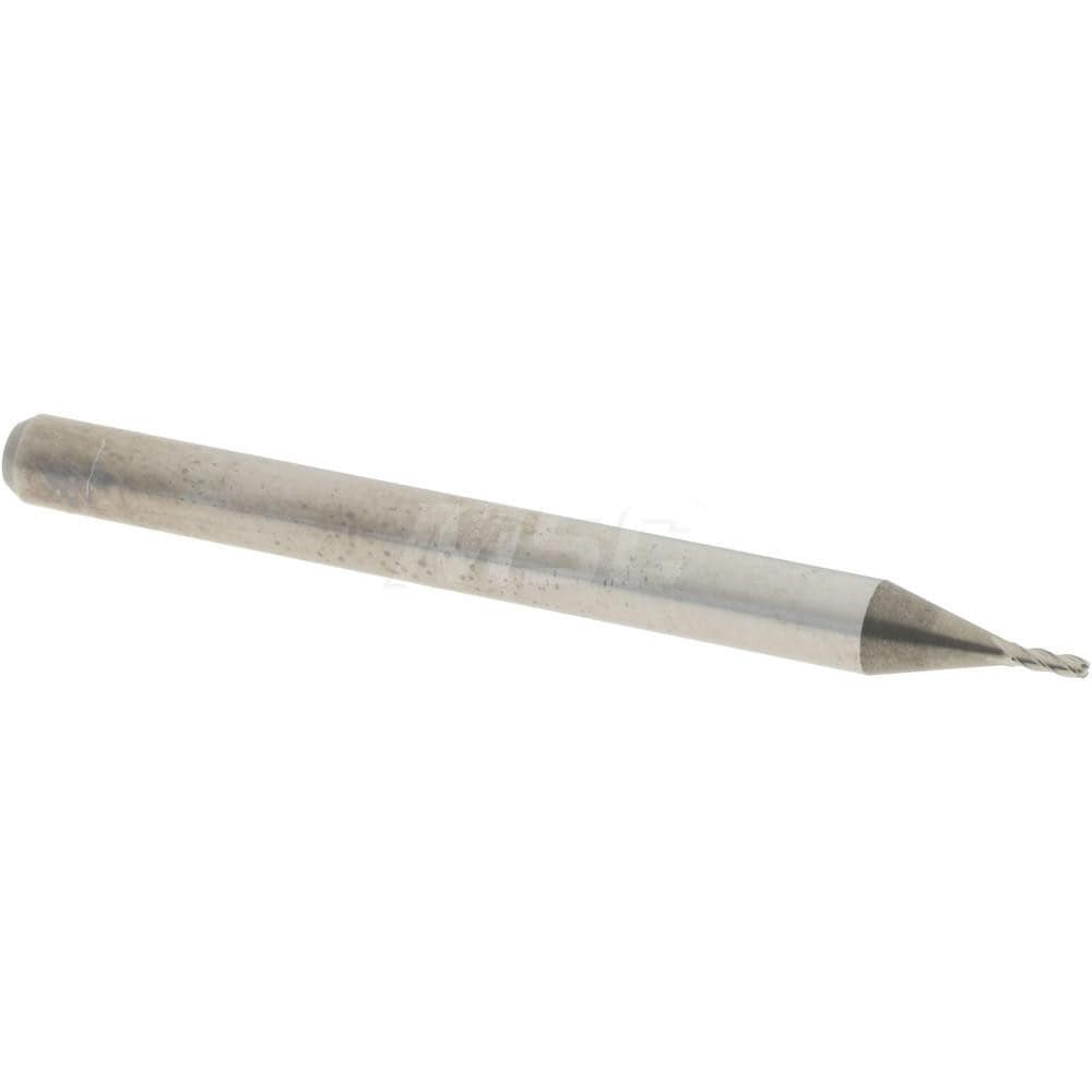 Accupro 6503609 Corner Radius End Mill: 0.03" Dia, 0.09" LOC, 0.01" Radius, 4 Flutes, Solid Carbide 