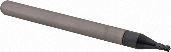 Accupro 14796298 Corner Radius End Mill: 0.0469" Dia, 0.071" LOC, 0.005" Radius, 4 Flutes, Solid Carbide 