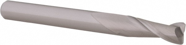 Accupro 12467817 Corner Radius End Mill: 1/4" Dia, 3/4" LOC, 0.03" Radius, 2 Flutes, Solid Carbide 