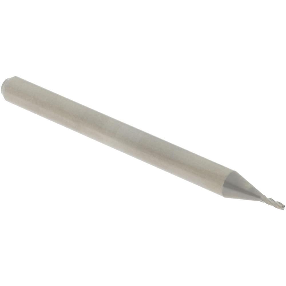 Accupro 6503659 Corner Radius End Mill: 0.0312" Dia, 0.093" LOC, 0.01" Radius, 4 Flutes, Solid Carbide 