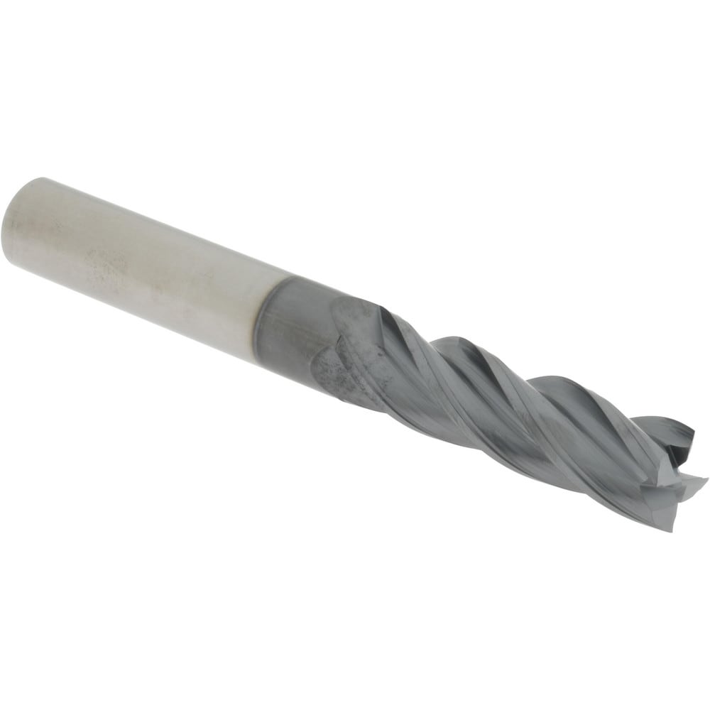 Accupro 446L6250SQC15 Square End Mill: 5/8 Dia, 2-1/4 LOC, 5/8 Shank Dia, 5 OAL, 4 Flutes, Solid Carbide Image